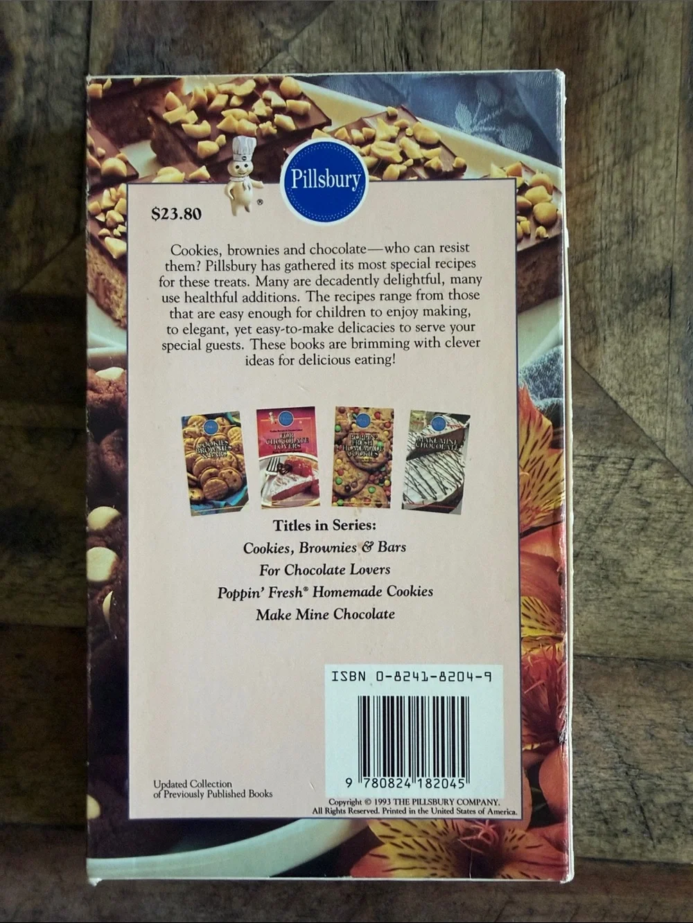Pillsbury Cookies, Brownies & Chocolate Galore! Cookbook - Brown Cover set of 4